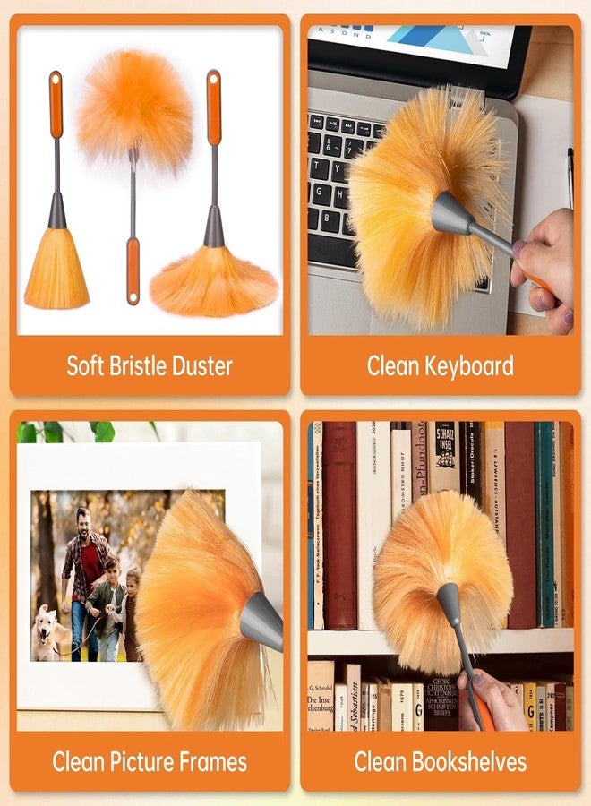 CALBEAU Ceiling Fan Cleaner Duster with 60 inch Extension Pole, Dusters for Cleaning High Ceiling Fan Blades, Dusters Kit with Storage Bag, Cleaning Tools for Families (14pcs) - Image 5